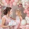Dusty Pink Balloons Arch Garland Kit – Boho Pink, White, and Sand Latex Balloons with Metallic & Confetti Accents – Perfect for Baby Showers, Mother’s Day, Birthday Parties & Celebrations